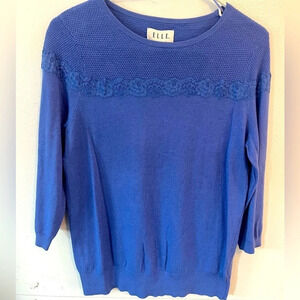 Blue Elle short sleeve women’s cardigan like material